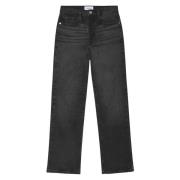 Moderne Straight Enkel Jeans Frame , Black , Dames