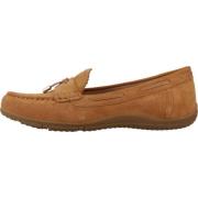 Stijlvolle Comfortabele Loafers voor Vrouwen Geox , Brown , Dames