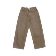 Loose-fit Jeans Amish , Brown , Dames