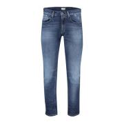 Blauwe Denim 5-Pocket Broek Butcher of Blue , Blue , Heren