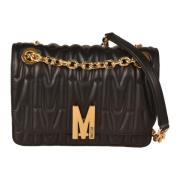 Stijlvolle Dames Schoudertas Moschino , Black , Dames