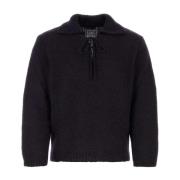 Midnight Blue Mohair Sweater Bode , Blue , Heren