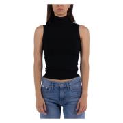 Sleeveless Tops Guess , Black , Dames