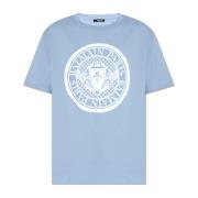 Katoenen T-shirt Balmain , Blue , Heren