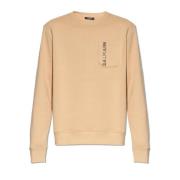 Sweatshirt met logo Balmain , Beige , Heren