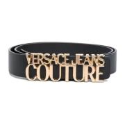 Stijlvolle Riem voor Heren Versace Jeans Couture , Black , Dames