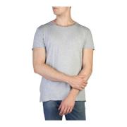 Heren T-Shirt Korte Mouwen Ronde Hals Calvin Klein , Gray , Heren