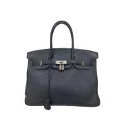 Pre-owned Hermès Birkin in zwart leer Hermès Vintage , Black , Dames