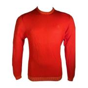 Stijlvolle Ronde-hals Gebreide kleding Vicomte A. , Orange , Heren