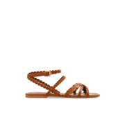 ‘Kaddy’ leren sandalen See by Chloé , Brown , Dames