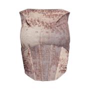 Corset top Misbhv , Brown , Dames