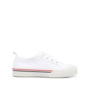 Witte Sneakers met Streep-Trim Thom Browne , White , Heren