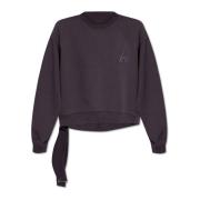 Oversized katoenen sweatshirt The Attico , Purple , Dames