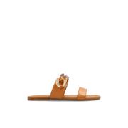 ‘Monyca’ leren slides See by Chloé , Brown , Dames