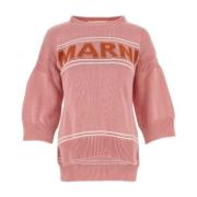 Roze katoenen trui - Stijlvol en comfortabel Marni , Pink , Dames