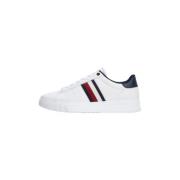 Witte Platte Schoenen - Supercup 2A Tommy Hilfiger , White , Heren