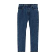 Blauwe 5-Pocket Jeans Palm Angels , Blue , Heren