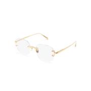 Gouden Optisch Frame Must-Have Stijl Linda Farrow , Yellow , Unisex