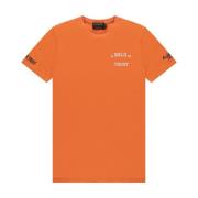 Oranje Pusha T-Shirt In Gold We Trust , Orange , Heren