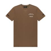 Donkerbruin T-shirt In Gold We Trust , Brown , Heren