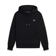 Heren Hoodie, Zwart Fred Perry , Black , Heren