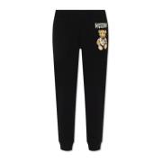 Sweatpants met logo Moschino , Black , Dames