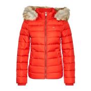Down Jackets Tommy Jeans , Red , Dames