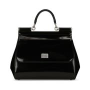 Logo-Plaque Schoudertas Dolce & Gabbana , Black , Dames