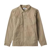 Licht Beige Militair Jack Gabba , Beige , Heren