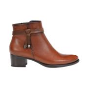 Dames Casual Kameel Leren Laars Fluchos , Brown , Dames