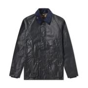 Navyblauwe Waxjas met Raglanmouwen Barbour , Blue , Heren