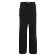 Zwarte Pinstripe Broek Gestuz , Black , Dames