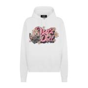 Cool Fit Hoodie voor Hilde Doll Dsquared2 , White , Dames