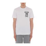 Witte T-shirts en Polos Moschino , White , Heren