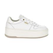 Witte Leren Sneakers voor Dames Guess , White , Dames