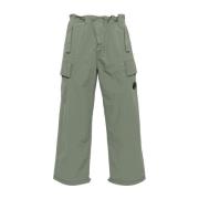 Groene Nylon Cargo Broek C.p. Company , Green , Heren