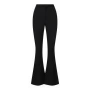 Logo Stretch Flared Broek Versace Jeans Couture , Black , Dames