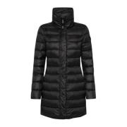 Down jacket with high collar Peuterey , Black , Dames