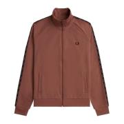 Contrast Tape Track Jas Fred Perry , Brown , Heren