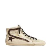 Slide Sneakers met Glitter Ster Applicatie Golden Goose , Multicolor ,...