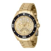 Pro Diver Quartz Horloge - Gouden Wijzerplaat Invicta Watches , Yellow...