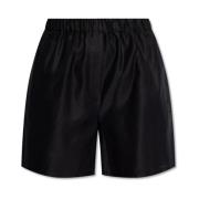 Piadena shorts met logo Max Mara , Black , Dames