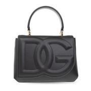 Schoudertas met logo Dolce & Gabbana , Black , Dames