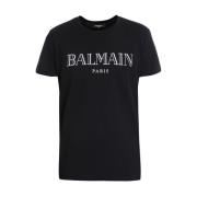 T-shirt met Parijs-print Balmain , Gray , Heren