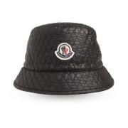 Emmerhoed met logo Moncler , Black , Dames