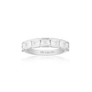 Sterling Zilveren Rhodium-Plated Ring met Witte Zirkonia Sif Jakobs Je...