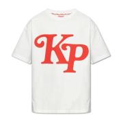 T-shirt met logo Kenzo , White , Heren