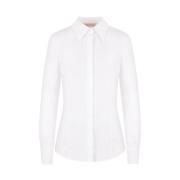 Witte Katoenen Poplin Overhemd Valentino Garavani , White , Dames