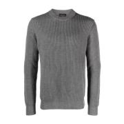 Grijze Sweaters voor Heren Roberto Collina , Gray , Heren