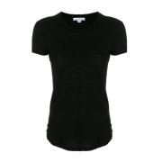 Zwarte T-shirts en Polos James Perse , Black , Dames